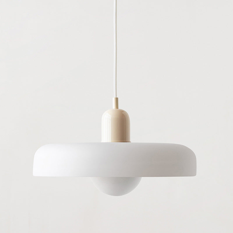 Bauhaus-Pendelleuchte Aus Farbigem Glas